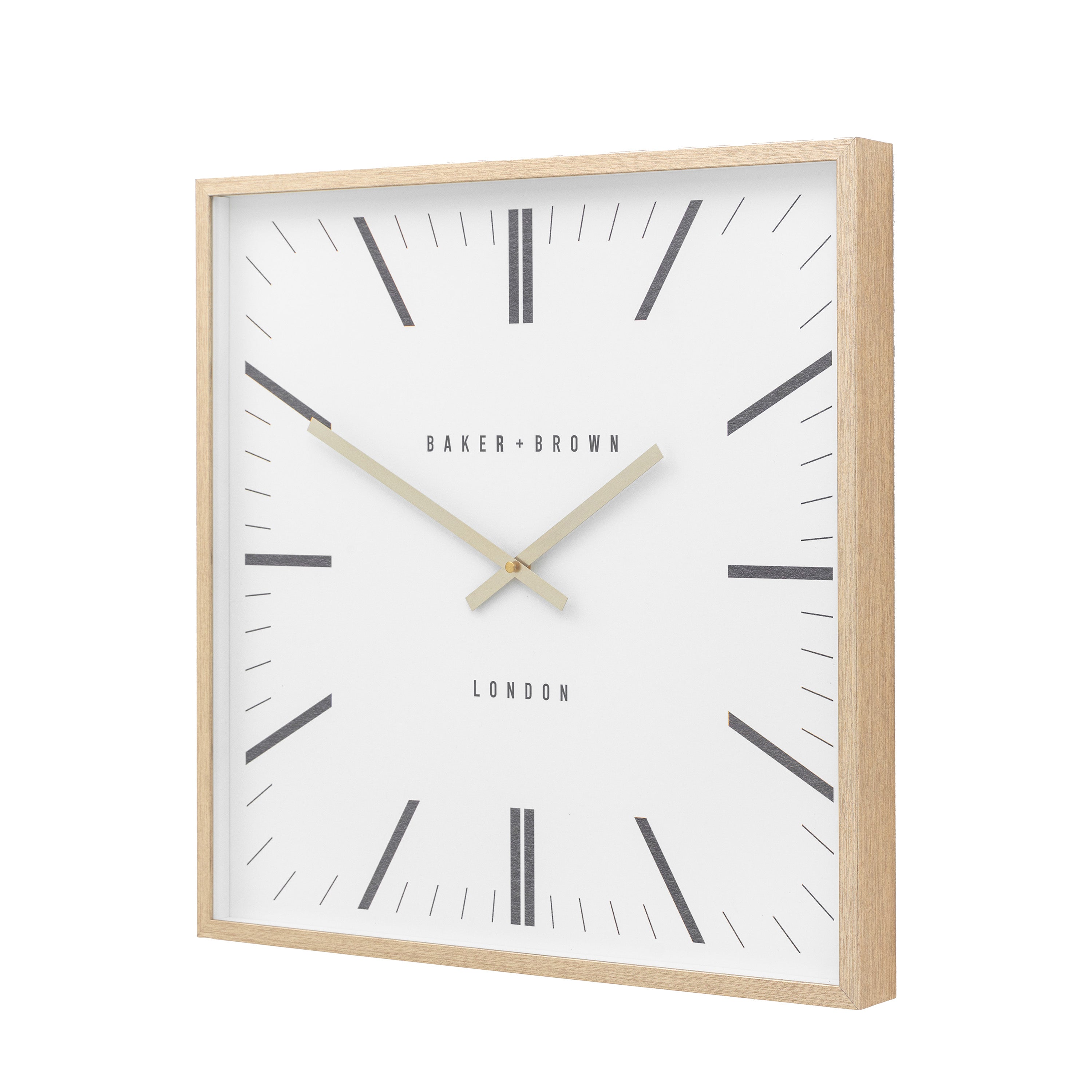 Penhurst Gold Square Wall Clock